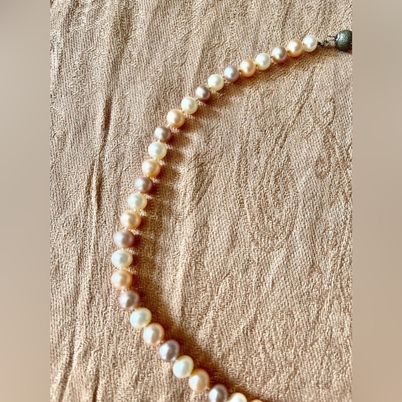 Necklace cultured pearl 6  a 6.5mm - Picture 2 of 6